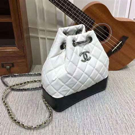 black chanel bag white logo|chanel gabrielle bag small price.